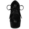 Allegra K Women's Platform Round Toe Lace up Stiletto High Heel Ankle Booties - 3 of 4