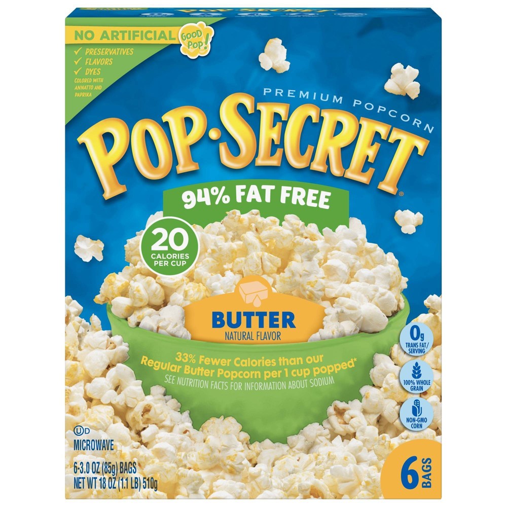 UPC 023896451800 product image for Pop Secret 94% Fat Free Buttered Popcorn 6 ct | upcitemdb.com