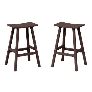 WestinTrends Outdoor Patio Adirondack Counter Height Stool Chair - 1 of 4