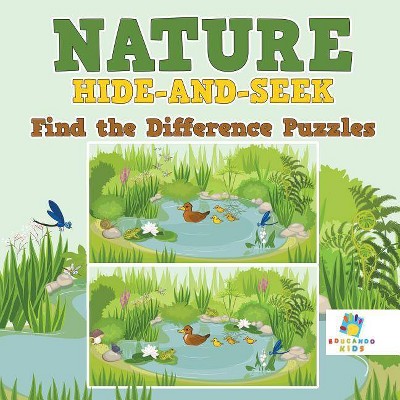 Nature Hide-and-Seek - Find the Difference Puzzles - by  Educando Kids (Paperback)