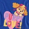 Paw Patrol Valentine's Day Puppy Love With Skye Kids T Shirt for Youth Boys and Girls, Royal - 3 of 4