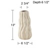Studio 55D Caldera 13" High White Rippled Ceramic Vase - 4 of 4