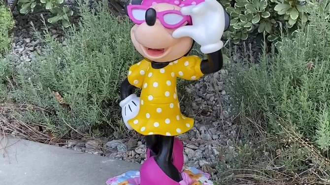 Disney 18" Minnie Mouse With Flowers Resin Statue, 2 of 8, play video