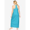 Dreams & Co. Plus Size Breezy Eyelet Knit Long Nightgown - 3 of 4