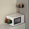 Racxily 2Pcs Magnetic Spice Racks for Refrigerator, Storage Shelf with Paper Towel Holder Hooks, Organizer Shelves - 3 of 4