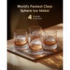 ecozy 2" Clear Ice Ball Maker with CrystalFlux Technology, 4 pcs in 40 Mins, 144 pcs/Day - 3 of 4