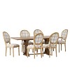 Christopher Knight Home Derring 7 Pieces French Country Upholstered Wood Expandable Dining Set - 2 of 4