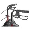 Drive Medical 3 Wheel Walker Rollator with Basket Tray and Pouch, Flame Red - 3 of 4