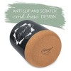 Elanze Designs Blessed Black X-Large Cork Bottom, Kitchen Counter, Ceramic Stoneware, Coffee, Tea and Hot Chocolate, Machine Brewing, K Capsule Pod - 3 of 4