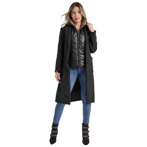 VENUS Womens Layered Coat And Vest Set - 1 of 4