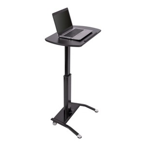 Stand Up Desk Store Pneumatic Adjustable Height Tilting Laptop Lectern Speakers Podium - 1 of 4