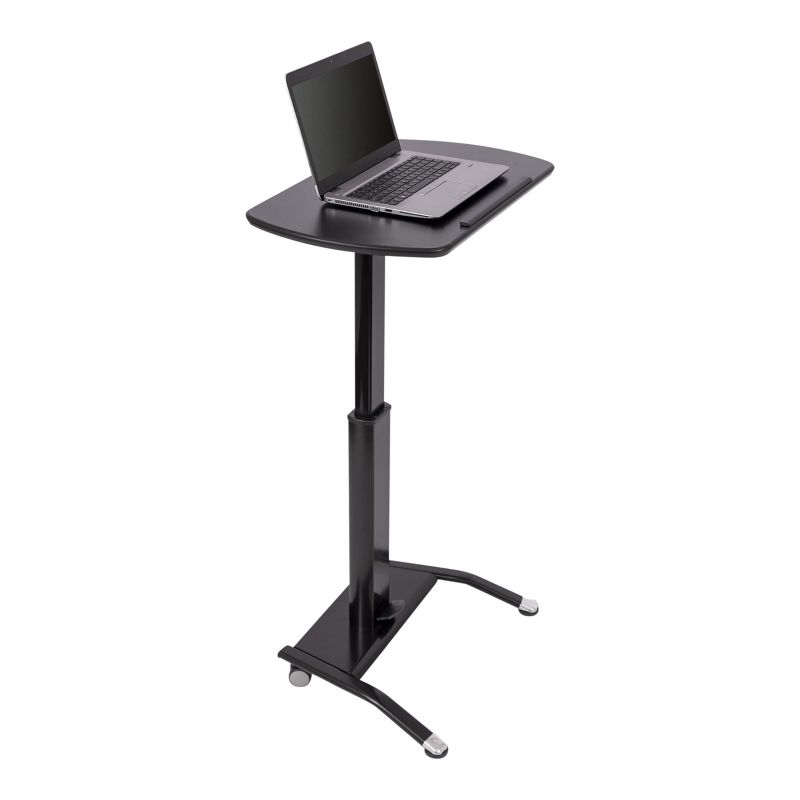 Stand Up Desk Store Pneumatic Adjustable Height Tilting Laptop Lectern Speakers Podium, 1 of 5