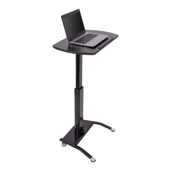 Stand Up Desk Store Pneumatic Adjustable Height Tilting Laptop Lectern Speakers Podium