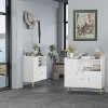 Luxury 40" Farmhouse Buffet Cabinet with Drawers - Modern Sideboard with Storage Shelves & Doors, Kitchen Coffee Bar Station for Dining Room - 3 of 4