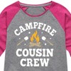 Girls' - Instant Message - Campfire Cousin Crew Shirt Tail Raglan Graphic T-shirt - 2 of 4