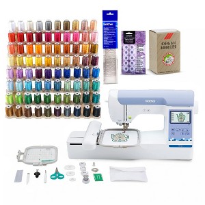 Brother Elite PE900 Large Embroidery Machine with Wireless LAN Bundle (5 Items) - 1 of 3