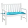 VidaXL Garden Bench Cushion Turquoise 39.4"x19.7"x2.8" Oxford Fabric - 3 of 4