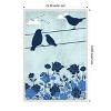 Amanti Art 3 Birds Blue by Jemma Morris Framed Canvas Wall Art - 3 of 4