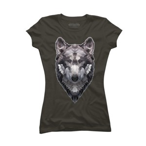 Junior's Design By Humans Alpha \Gray\"" By Landauart T-Shirt - 1 of 3