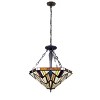 Chloe Lighting Vincent Tiffany-Style 3-Light Mission Inverted Pendant 22" Wide - 2 of 4