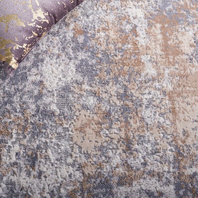 Eternal Gray and Beige Power Loomed Area Rug