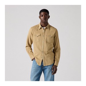 Levi's® Men's Long Sleeve Western Button-Down Shirt - Tan - 1 of 2