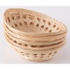 Vintiquewise Set of 5 Natural Bamboo Oval Storage Bread Basket Storage Display Trays - image 4 of 4