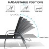 Crestlive Products Outdoor Lounger Aluminum Adjustable Chaise Lounge Chairs with Arms (Set of 2) - 4 of 4