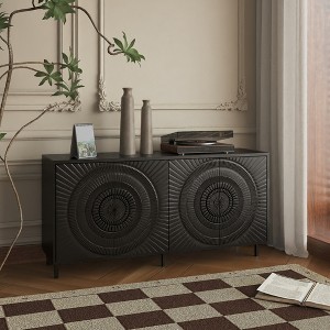 Bella Depot 60.31''W Sideboard Large Storage Cabinet with 4 doors,Suitable For Living Room,Kitchen - 1 of 4