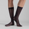LECHERY Women's Lustrous Silky Shiny Sheer Dress Nylons Stockings Socks (2 Pairs) - 4 of 4