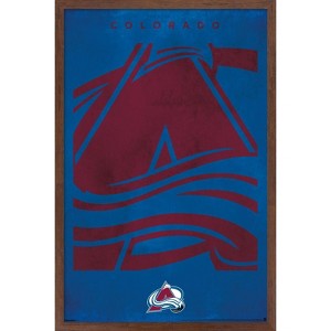 Trends International NHL Colorado Avalanche - Logo 25 Framed Wall Poster Prints - 1 of 4