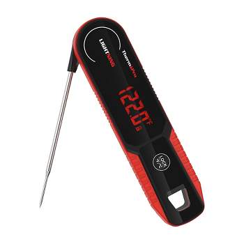 ThermoPro Lightning 1-Second Instant Read Meat Thermometer, Calibratable Kitchen Food Thermometer with Ambidextrous Display