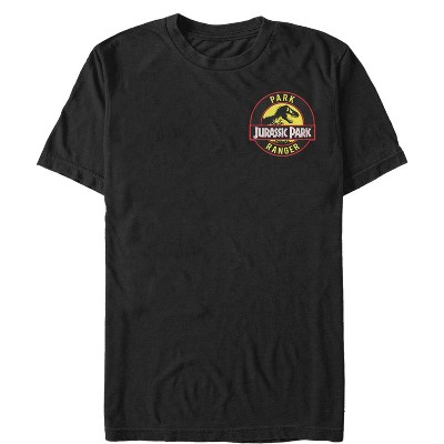 Men's Jurassic Park Ranger Logo Badge T-shirt - Black - 3x Large : Target