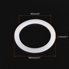 Unique Bargains Coffee Machine Replacement Parts Silicone Rings White 5 Pcs - 2 of 3