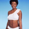 Women's Eyelet Ruffle One Shoulder Bikini Top - Kona Sol™ White - image 4 of 4