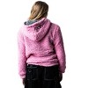 My Melody & Kuromi Long Sleeve Pink & Gray Reversible Adult Hooded Sweatshirt - 3 of 4