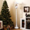 Costway 8 ft Musical Christmas Streetlight with Warm White LED Lights Snowy Effects - 4 of 4