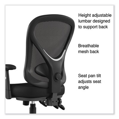 Aeson Series Multifunction Black Mesh Task Chair with Adjustable Arms