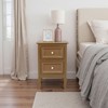 Karl Home 15.75in. W Country Style Two-Drawer Nightstand- Set of 2 - 3 of 4