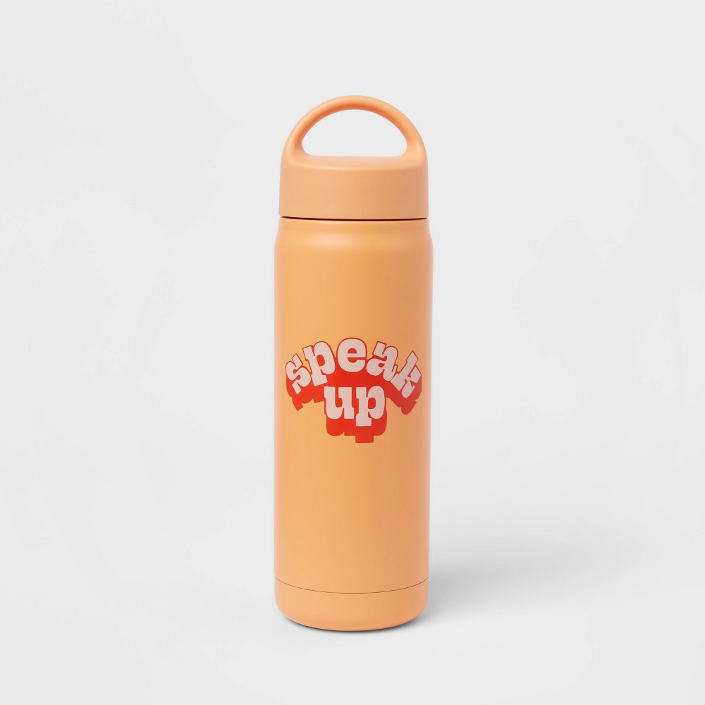 18oz Stainless Steel Water Bottle "Speak Up" - Room Essentials