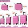Grungis 6-Piece Hardshell Luggage Set with Dual Spinner Wheels,Lightweight & Durable ABS Hardside ABS Luggage Suitcases - 3 of 4