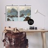 Stupell Industries Mountain Range over Abstract 2pc Framed Giclee Art Set - 3 of 4