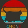 Junior's Design By Humans Vintage Chonk Cat Silhouette By ZeusSE T-Shirt - 2 of 3