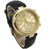 OLIVIA PRATT MULTICOLORED GOLD FACE LEATHER STRAP WATCH - 3 of 4