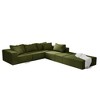 132" Chenille Modular L-Shaped Sectional Sofa with 6 Pillows - 3 of 4