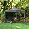 Resenkos Backyard Garden Canopy, Camping Canopy Screen Tent,10' x 10' Heavy Duty Pop Up Canopy Tent with Sidewall, Storage Pockets, Dark - 2 of 4