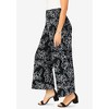 Jessica London Women's Plus Size Stretch Knit Wide Leg Pant - 4 of 4