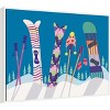 Amanti Art Winter Ski Village by Rachel Lee 3 Birdies Studio Canvas Art Framed - 2 of 4