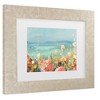 Trademark Fine Art - Danhui Nai Coastal Dahlias Crop Matted Framed Art - 3 of 4