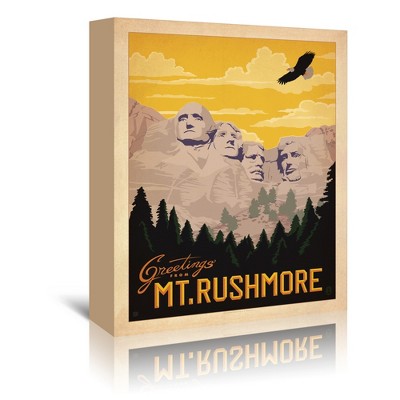 Mt Rushmore by Anderson Design Group Wrapped Canvas - Americanflat - 5" x 7"